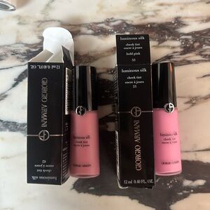 Two Armani blushes NEW AND UNOPENED WITH BOX 
retail 39$ each